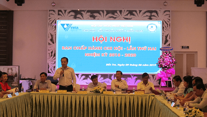 Hội nghị BCH Chi hội Cấp thoát nước Miền Nam tại Bến Tre năm 2019