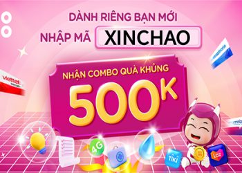 Từ ngày 01/06/2022 đến 31/07/2022, nhập mã “XINCHAO” trên ứng dụng MoMo để nhận trọn gói quà 500.000đ tiện ích gồm thẻ quà thanh toán hoá đơn tiền nước